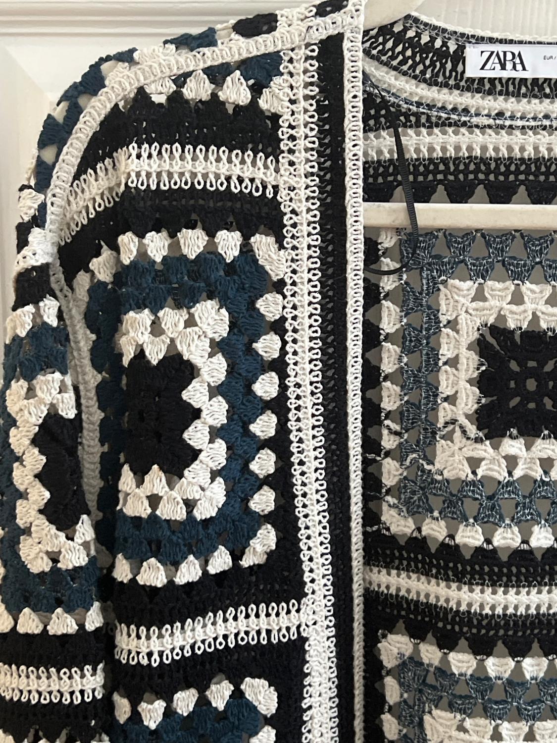 KNIT MACRAMÉ CARDIGAN - Image 2