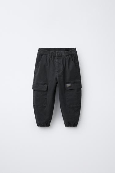 PANTALÓN JOGGER CARGO - Antracita oscuro de Zara