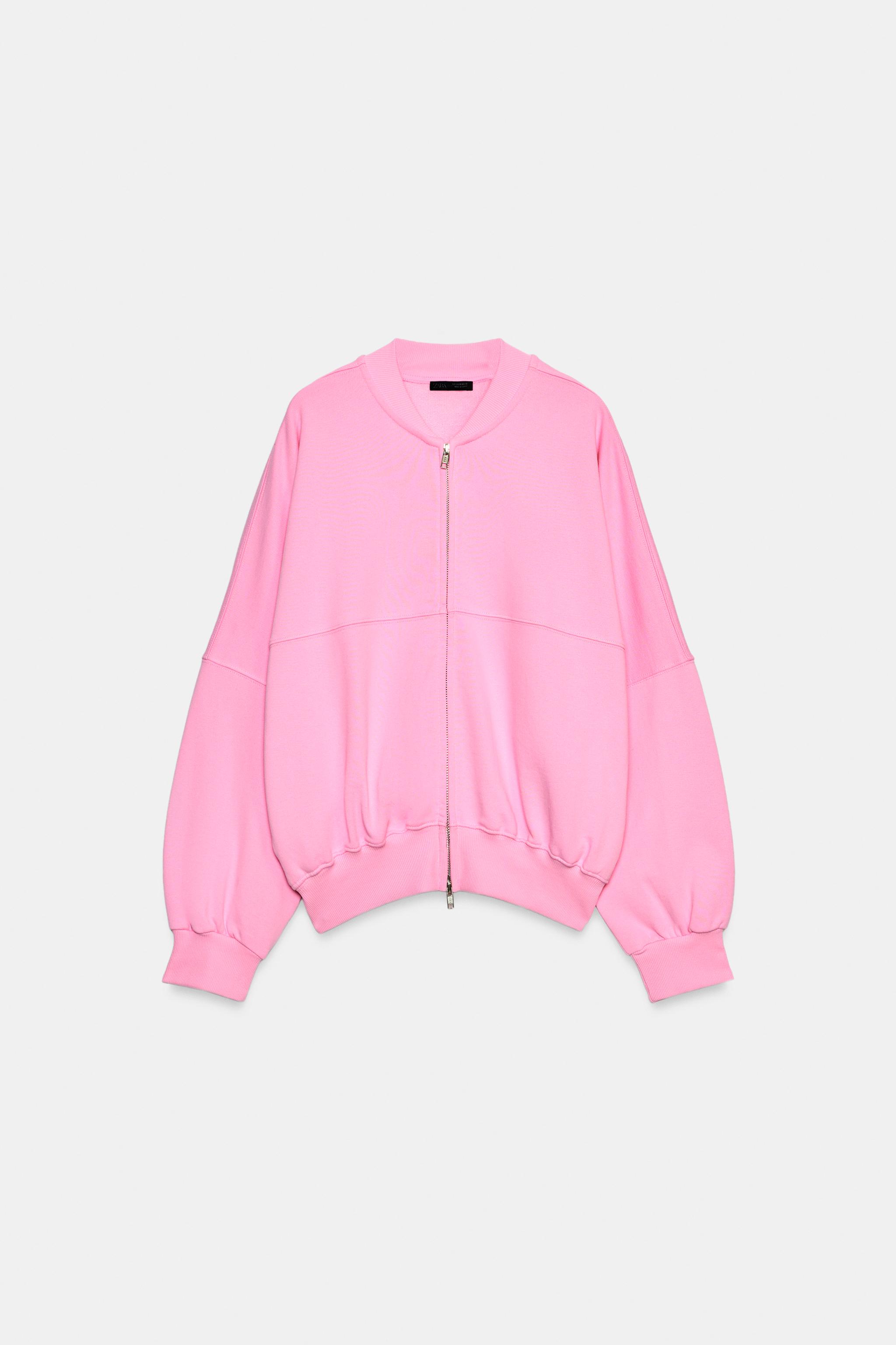 ZIP-UP BOMBER SWEATSHIRT