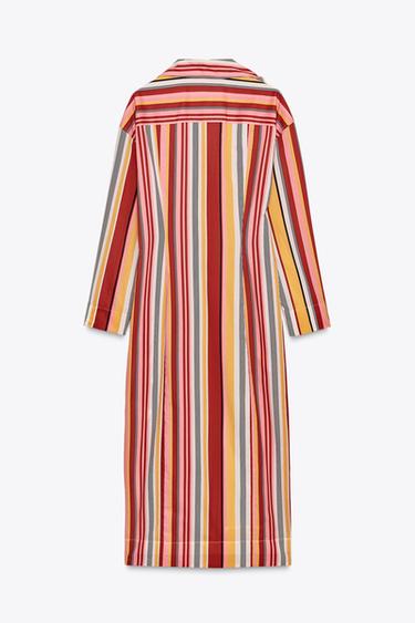 ROBE CHEMISE RAYURES ZW COLLECTION - Multicolore de Zara - Image 5