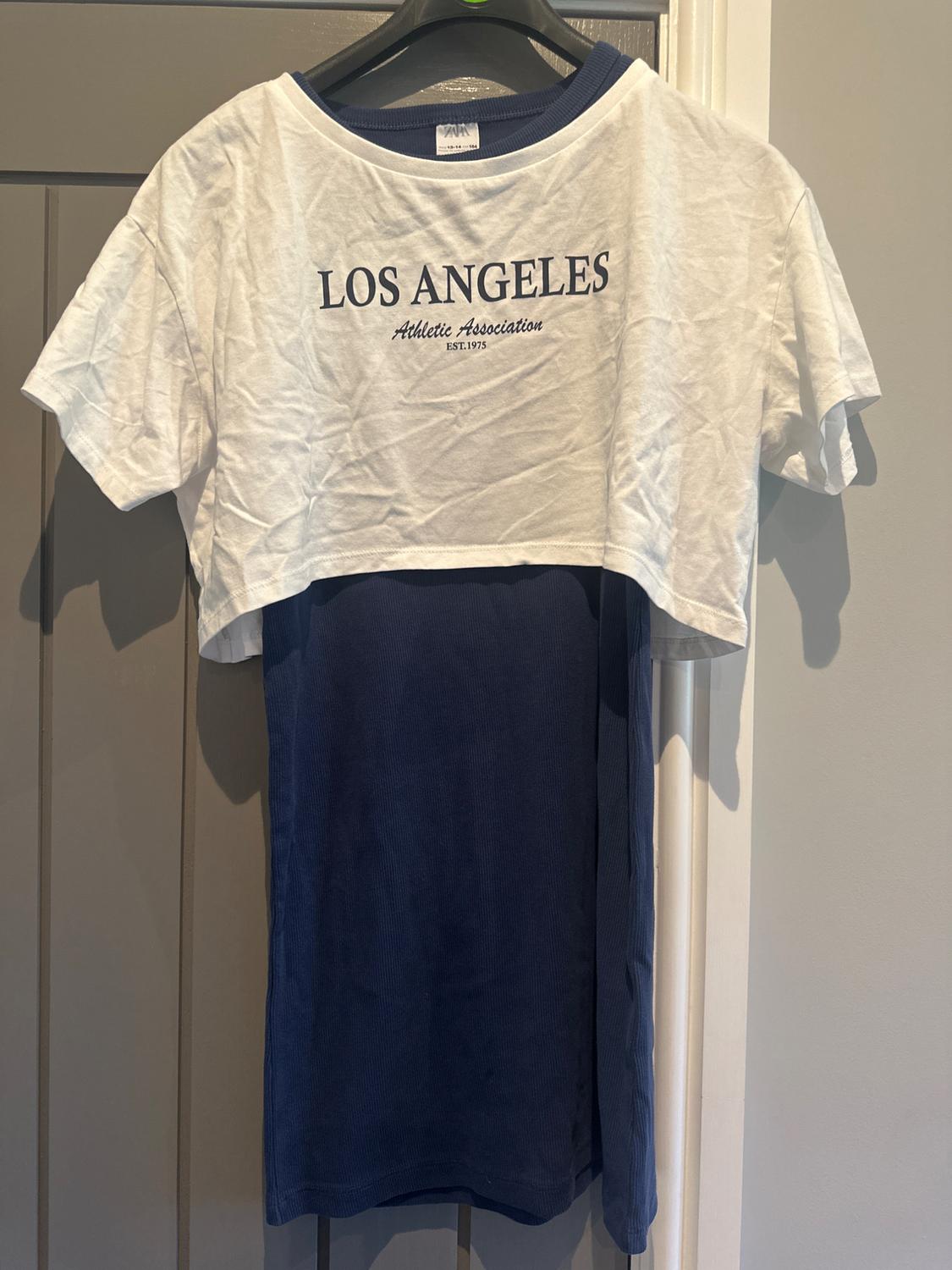 T-SHIRT AND CONTRAST RIBBED DRESS PACK