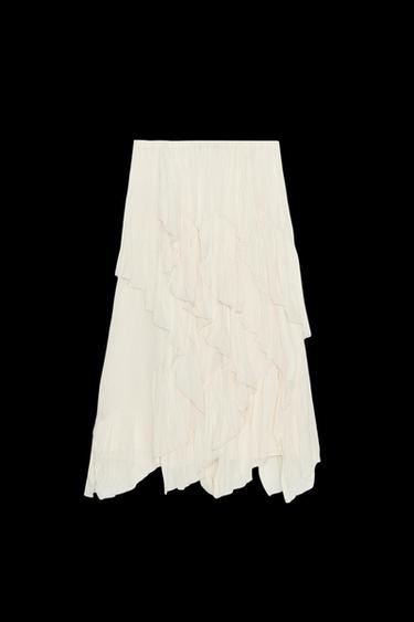 FALDA BAMBULA ZW COLLECTION - Blanco roto de Zara