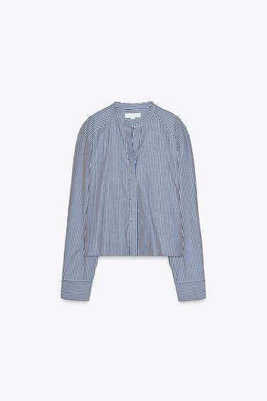 CAMISA LISTRAS ZW COLLECTION - listrado da Zara