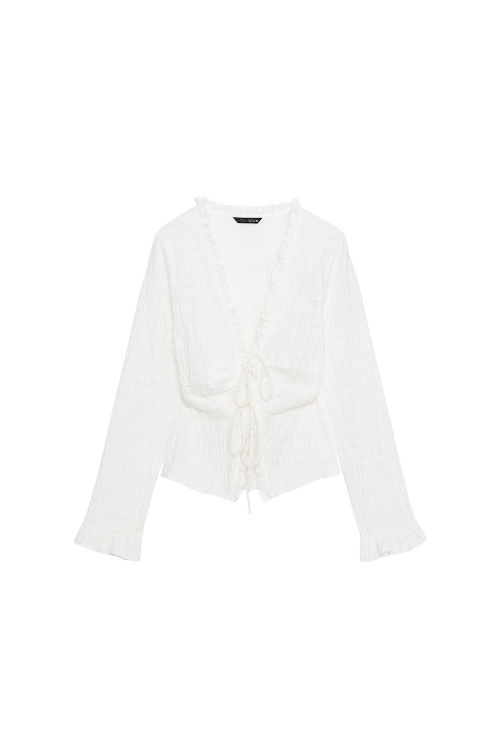 SMOCKED TIE TOP - image 3