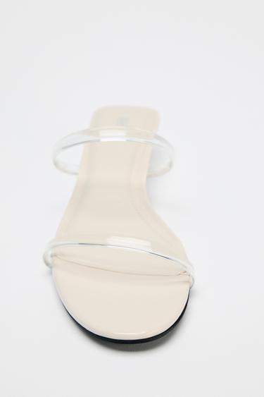 VINYL WEDGE SANDALS - Clear by Zara - Image 4