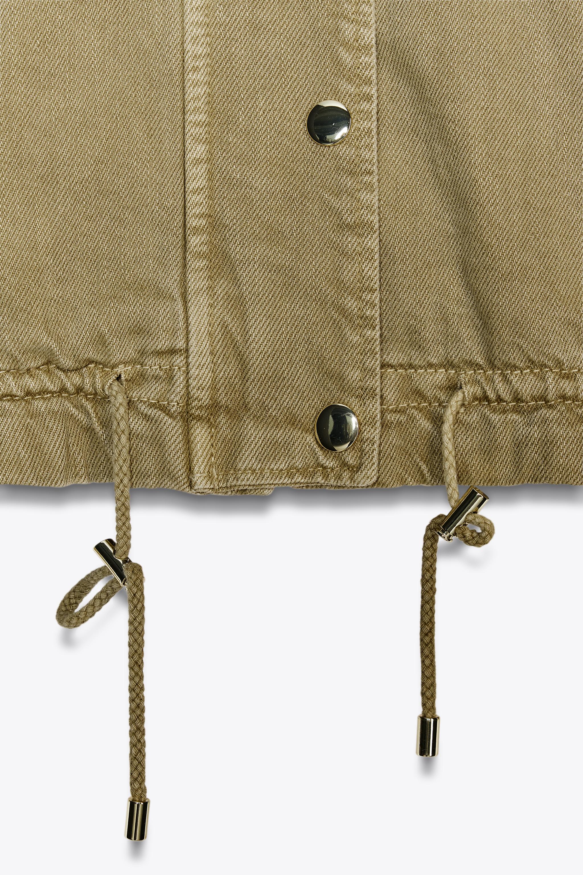 WASHED EFFECT HOODED JACKET - Light khaki | ZARA United States