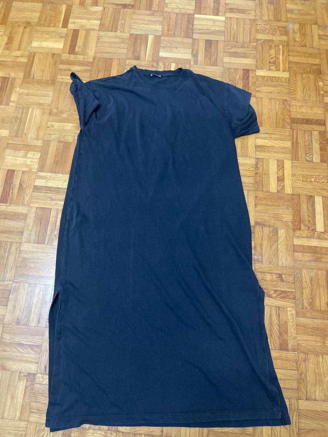 HEAVY COTTON T-SHIRT DRESS WITH SLITS - Image 4