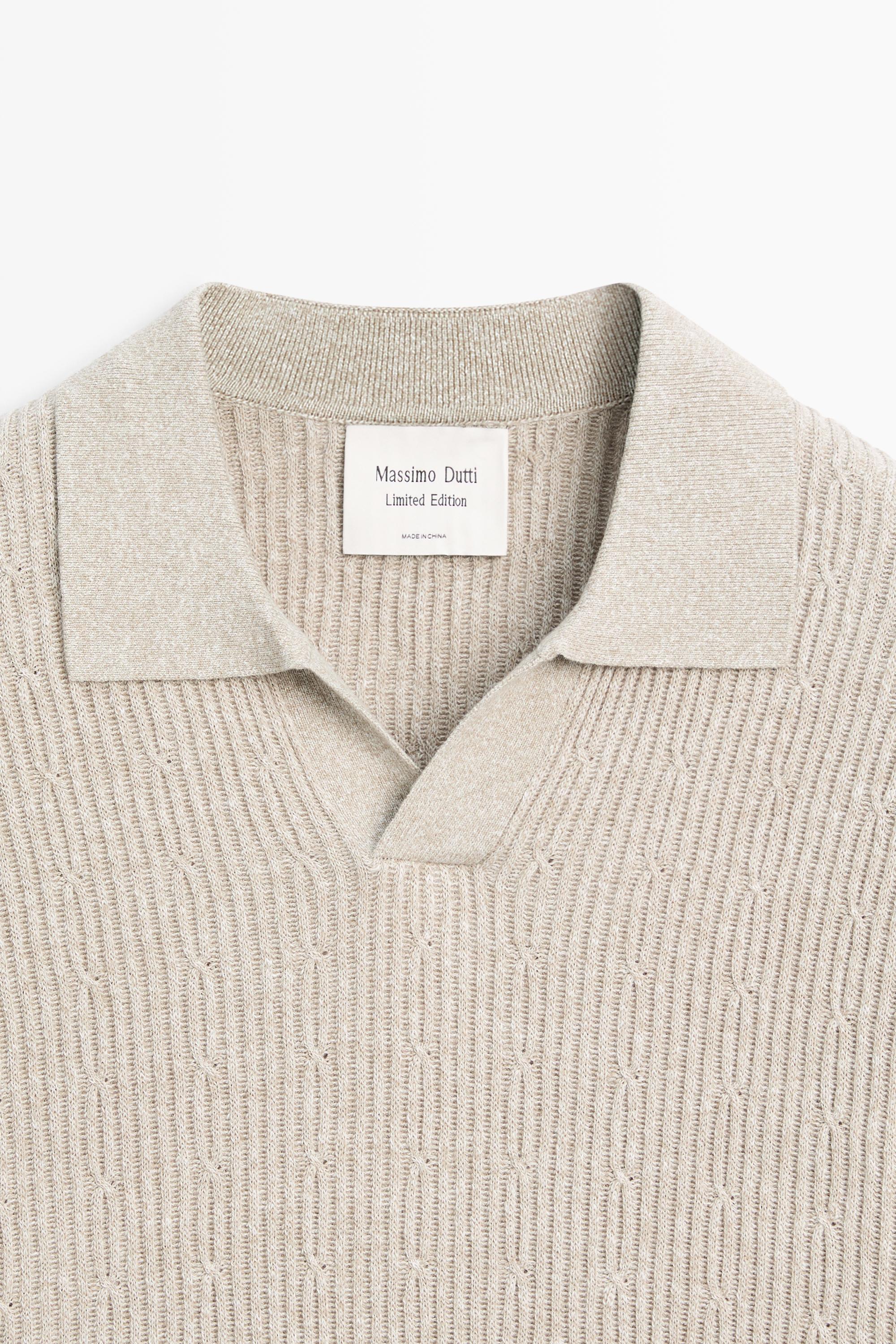 Cable-knit polo sweater - LIMITED EDITION
