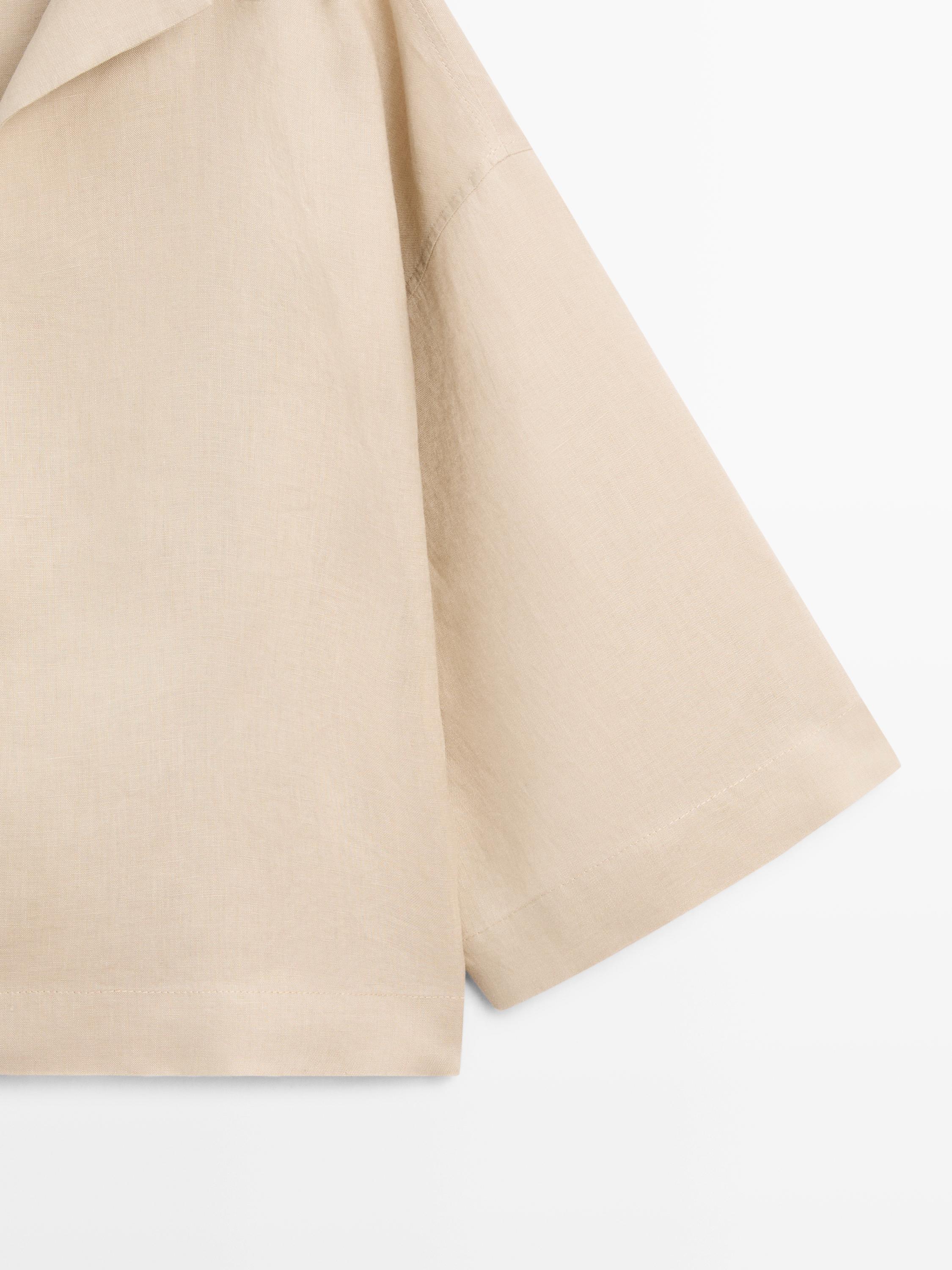 Flowing 100% linen blouse