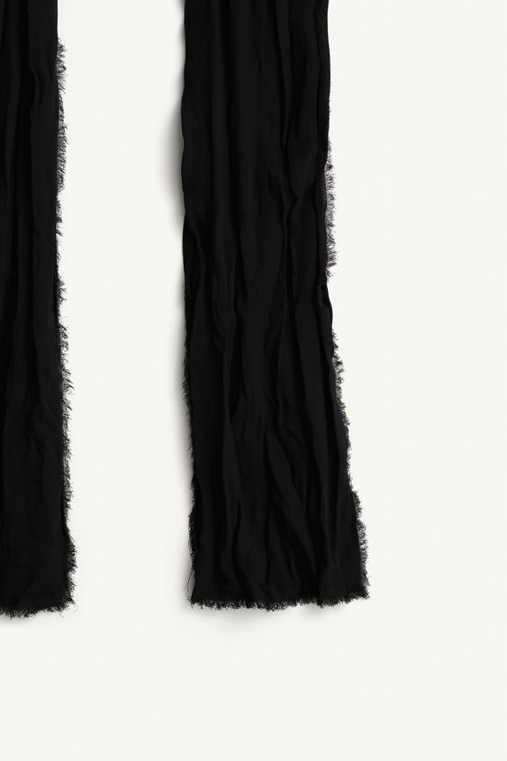 FOULARD EFFET FROISSÉ - Noir de Zara - Image 3