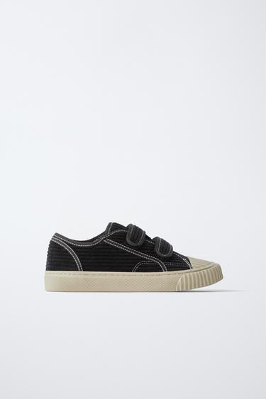 CORDUROY TRAINERS - Black by Zara - Image 0