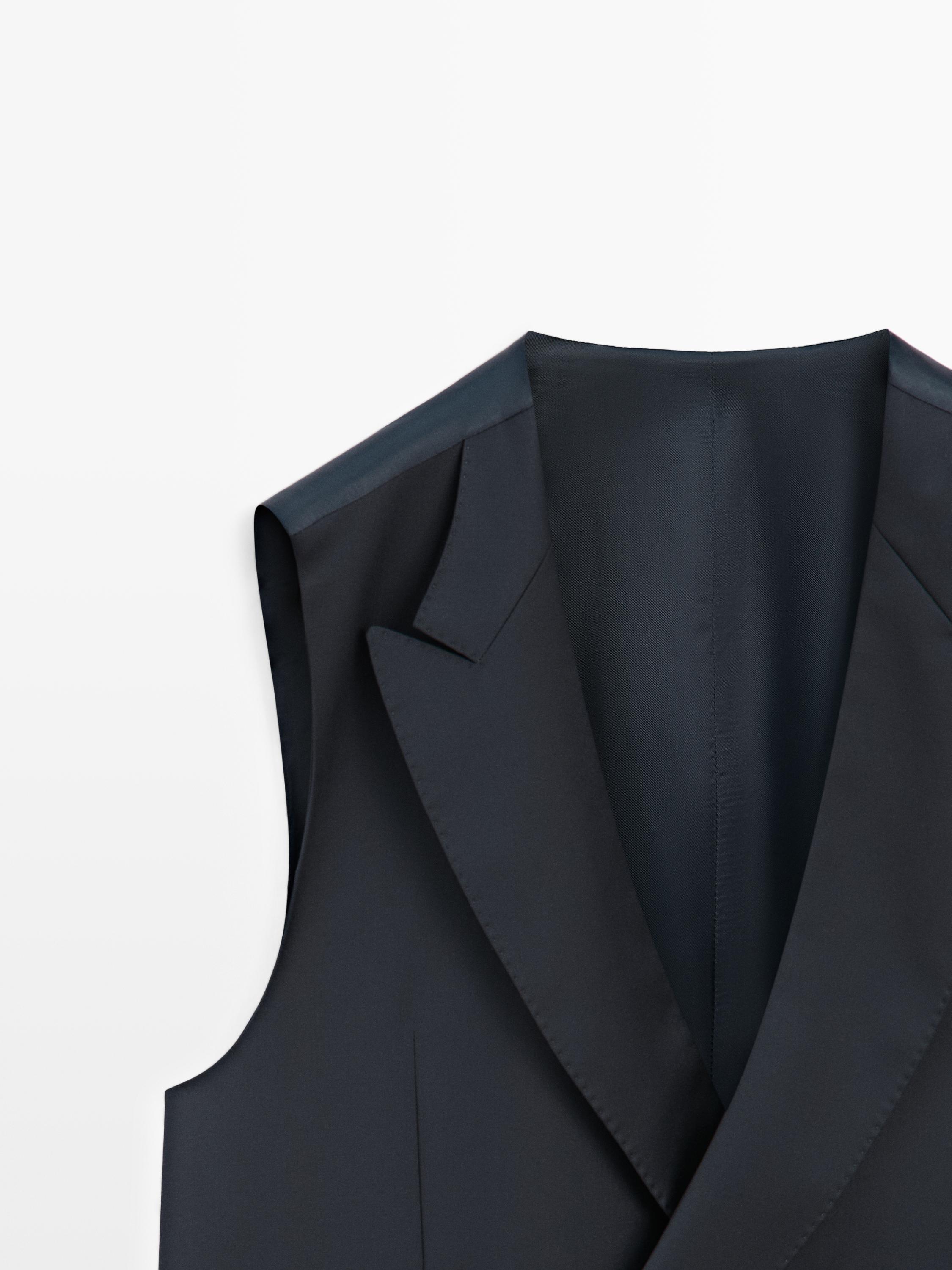 Gilet de costume en laine froide