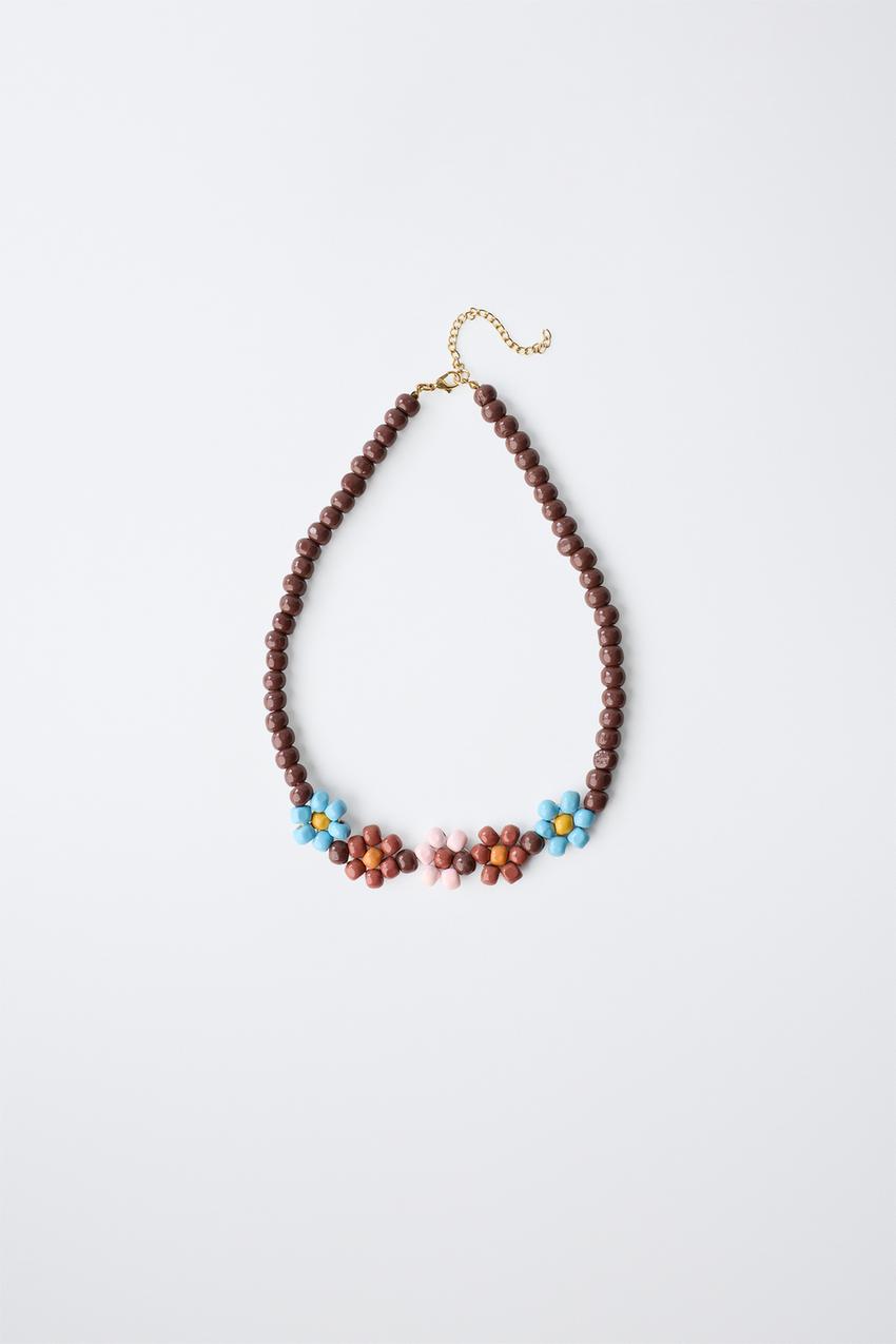 フラワービーズネックレス - マルチカラ― | ZARA Japan / 日本