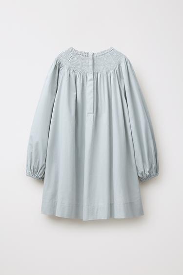LIMITED EDITION SMOCKED PYJAMA TUNIC - Blue grey by Zara - Image 1