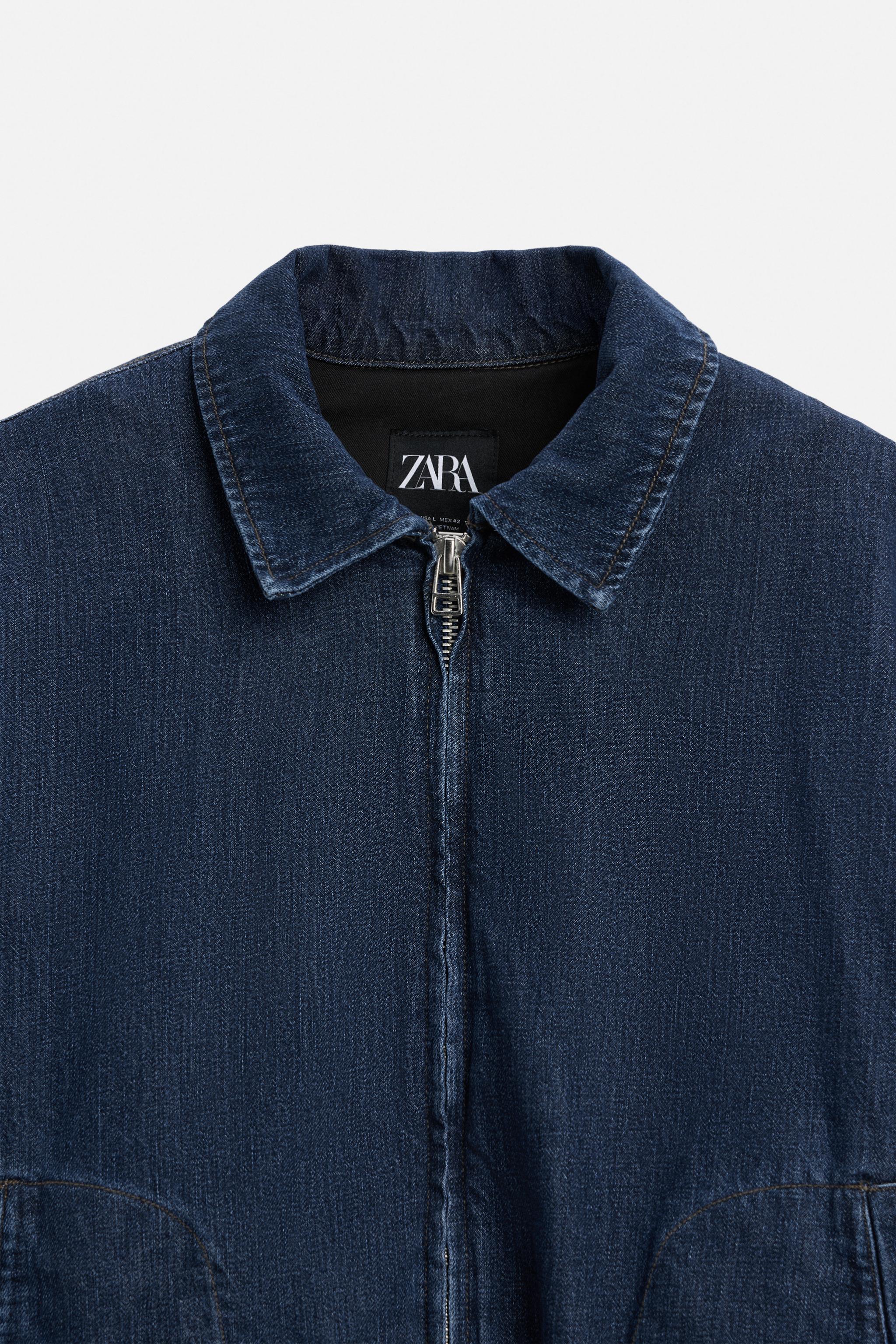 キルティングデニムジャケット - ブルー | ZARA Japan / 日本