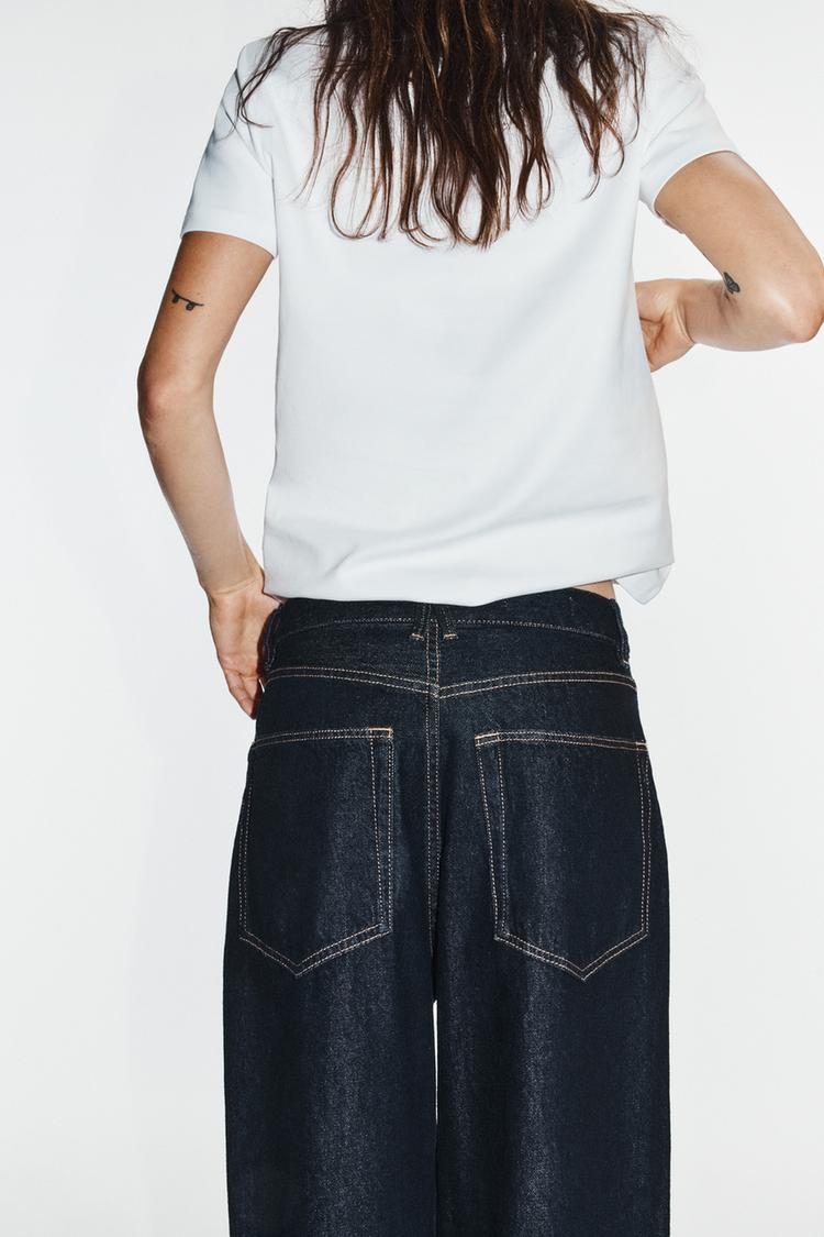 Jeans cortos baggy de denim TRF 6