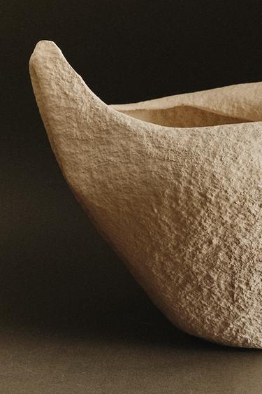 Zaras VAS I PAPIER MÂCHÉ - Naturfärg