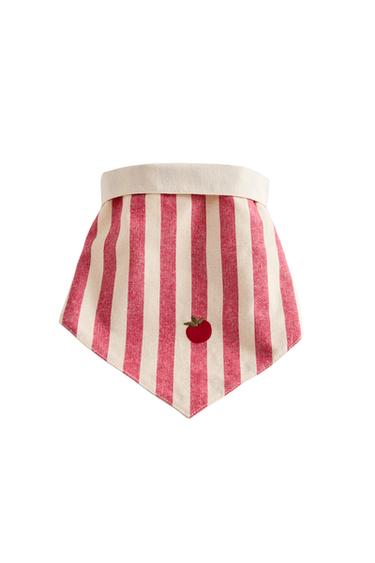 BANDANA PER ANIMALI POMODORO RIGHE - Rosso di Zara