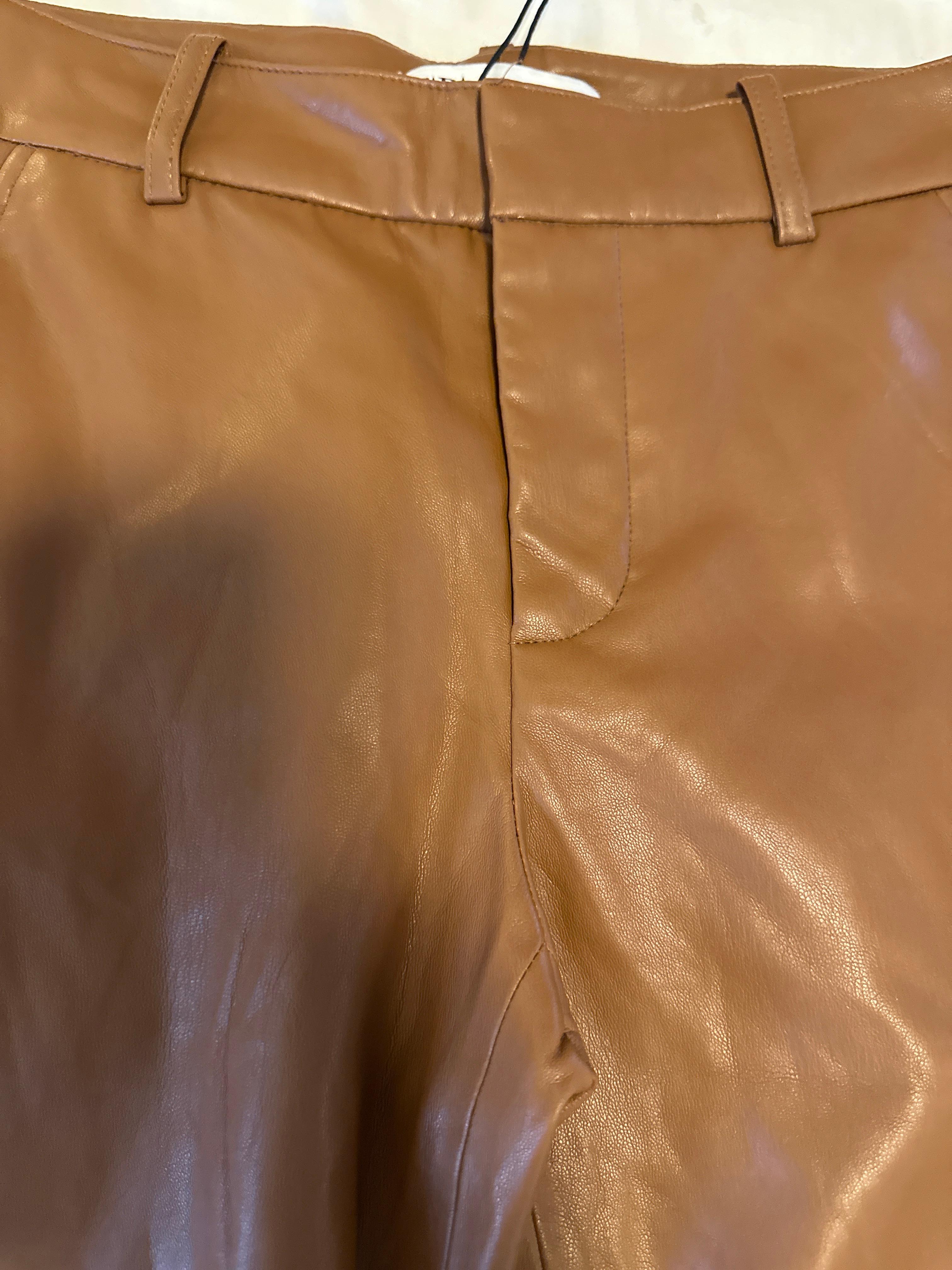FAUX LEATHER PANTS SECOND HAND | Zara Preowned