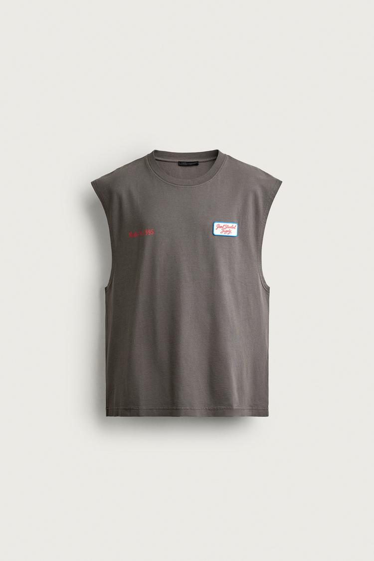 PRINT AND PATCH TANK TOP
