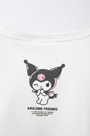 T-SHIRT IMPRIMÉ KUROMI © SANRIO - Blanc de Zara - Image 3