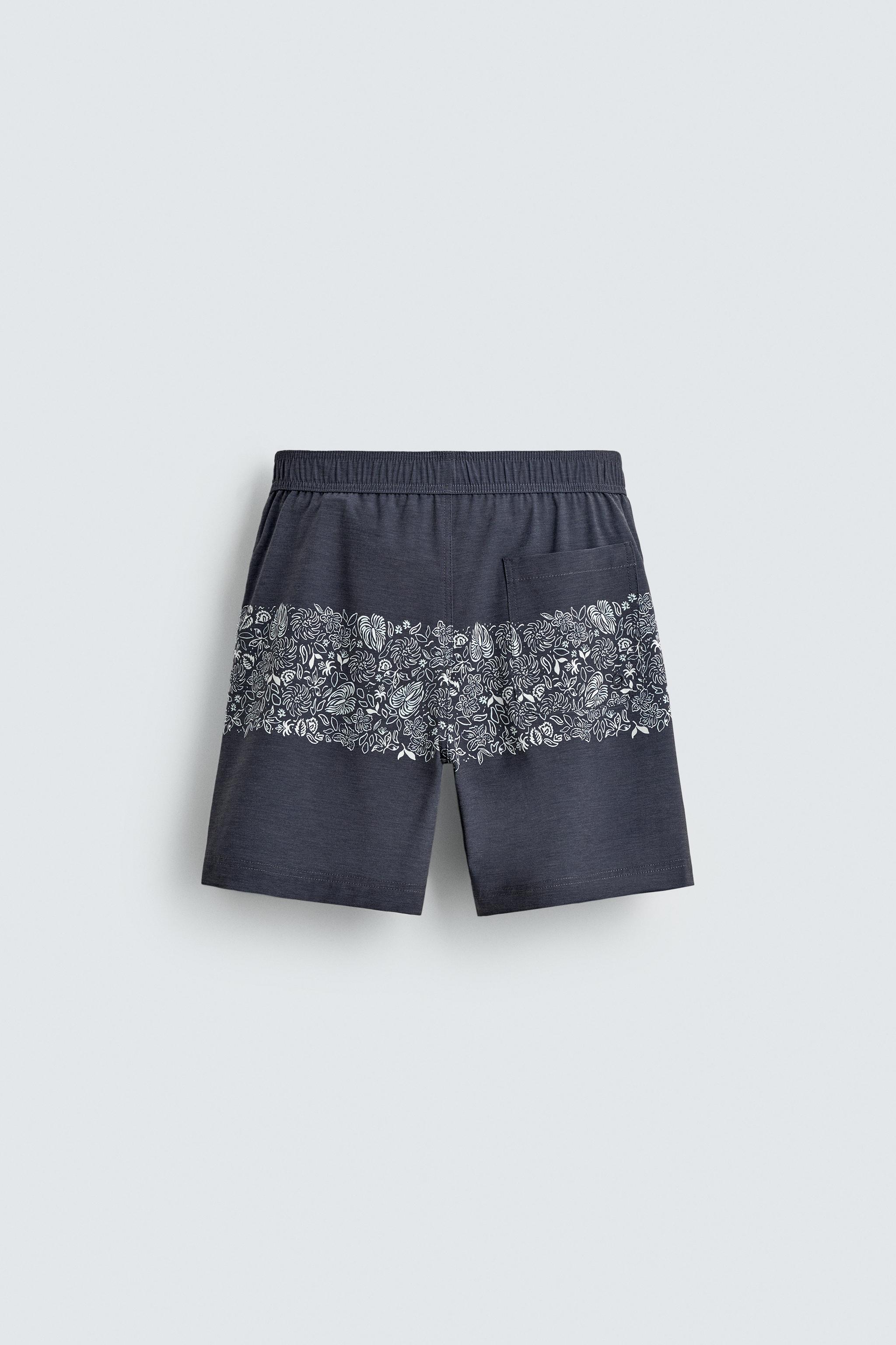 MAILLOT DE BAIN LONG À IMPRIMÉ FLORAL