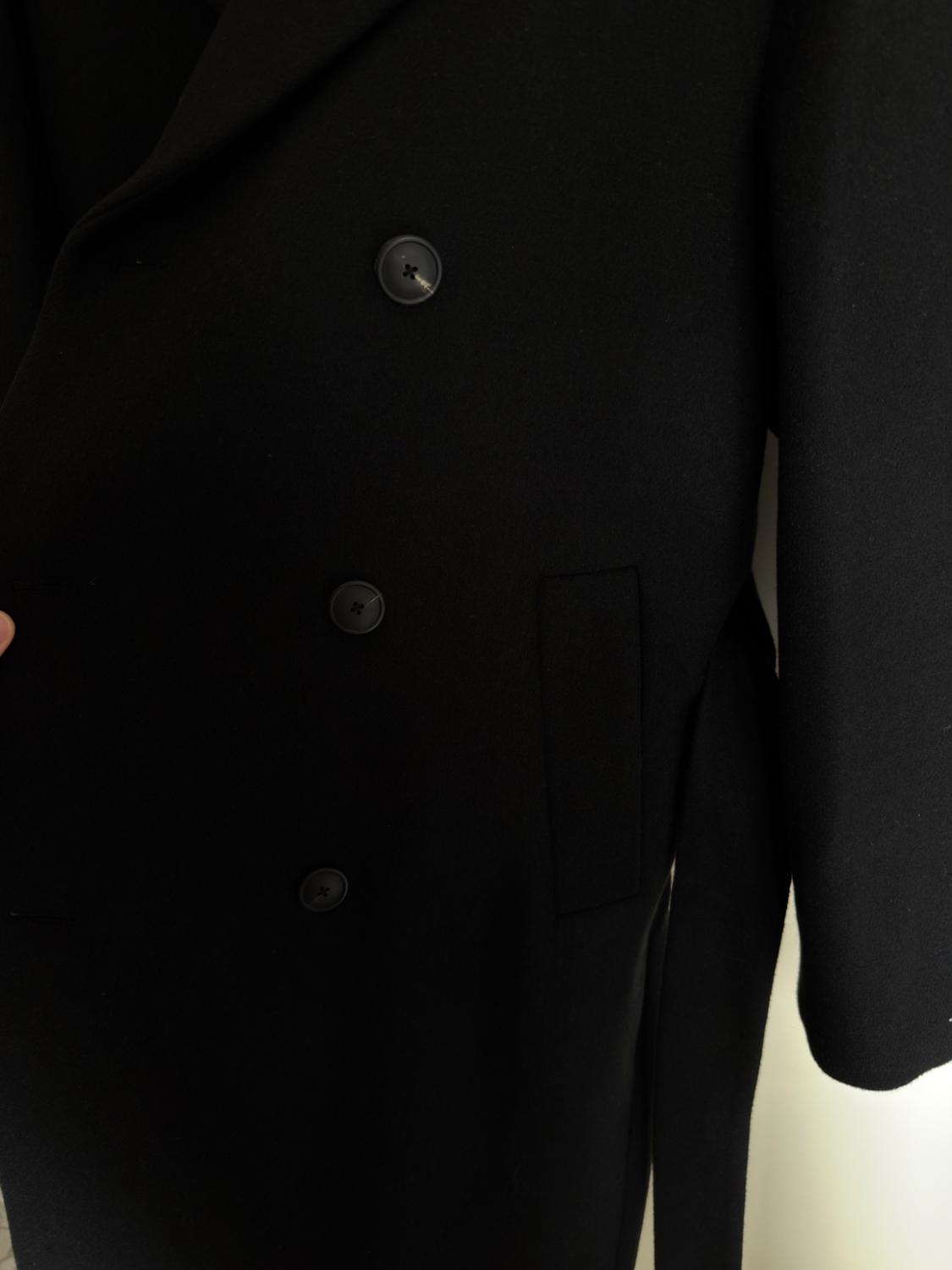 DOUBLE-BREASTED COAT WITH BELT - Image 7