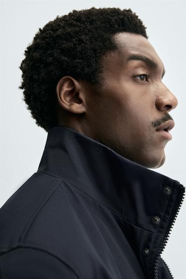 WATER-REPELLENT DETACHABLE TECHNICAL PARKA - Navy blue by Zara