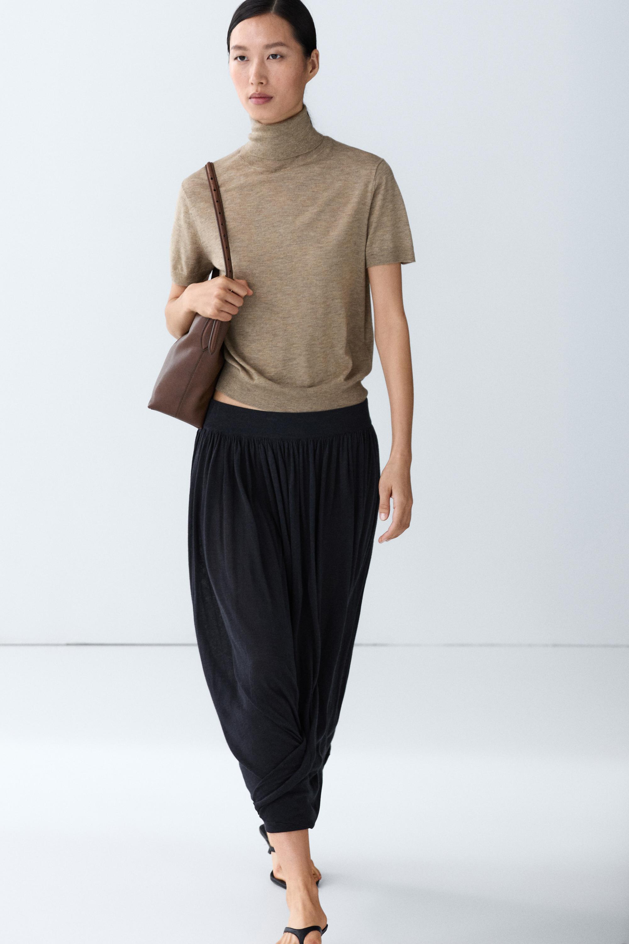 Pull en maille à col roulé
