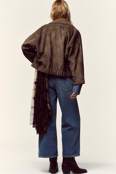 BLOUSON EFFET DAIM - Kaki foncé de Zara - Image 6