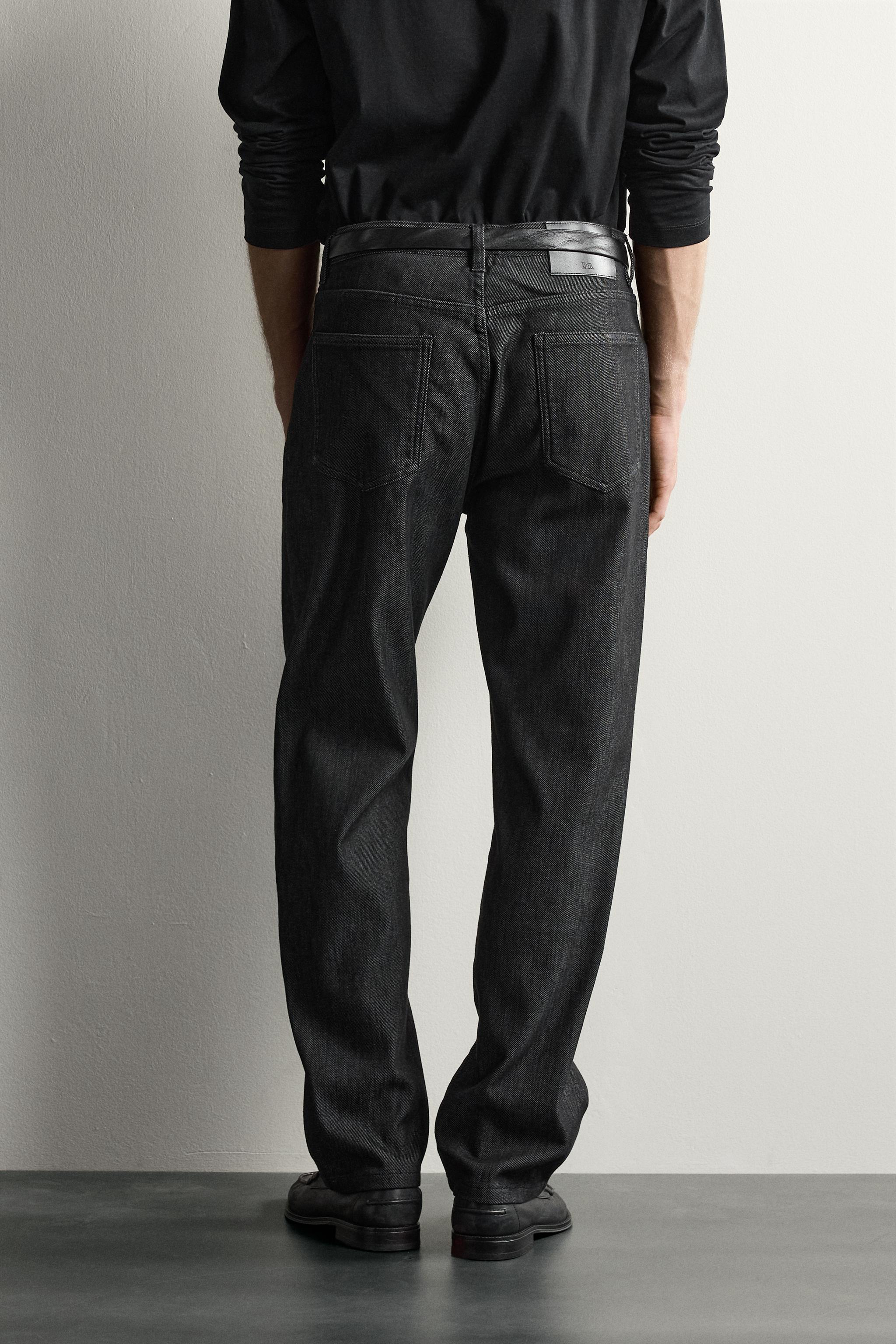 Мужские джинсы Zara THERMAL STRAIGHT FIT JEANS — фото 3