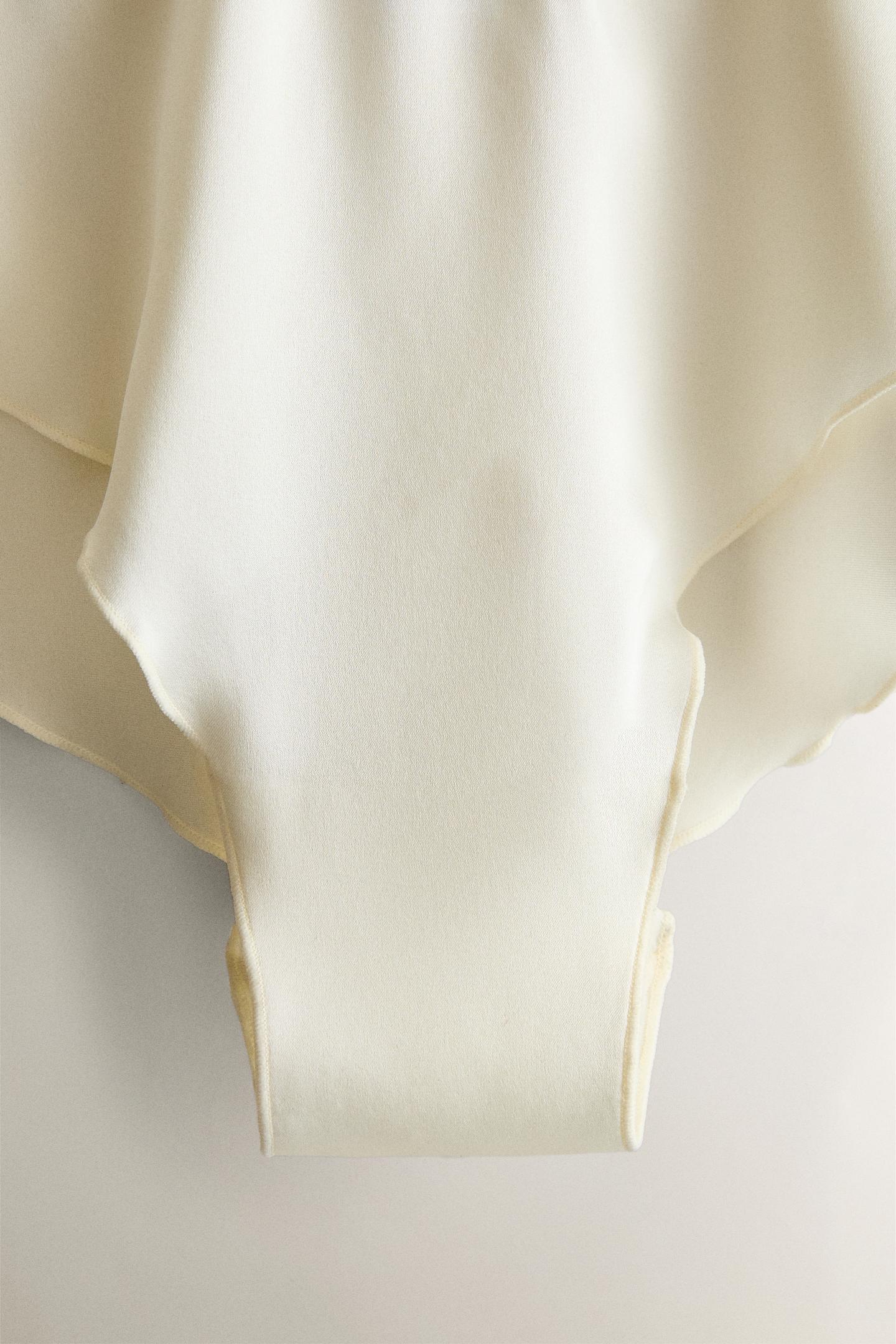 Женские шорты Zara Mulberry Silk Diaper Cover, цвет: Экрю — фото 4