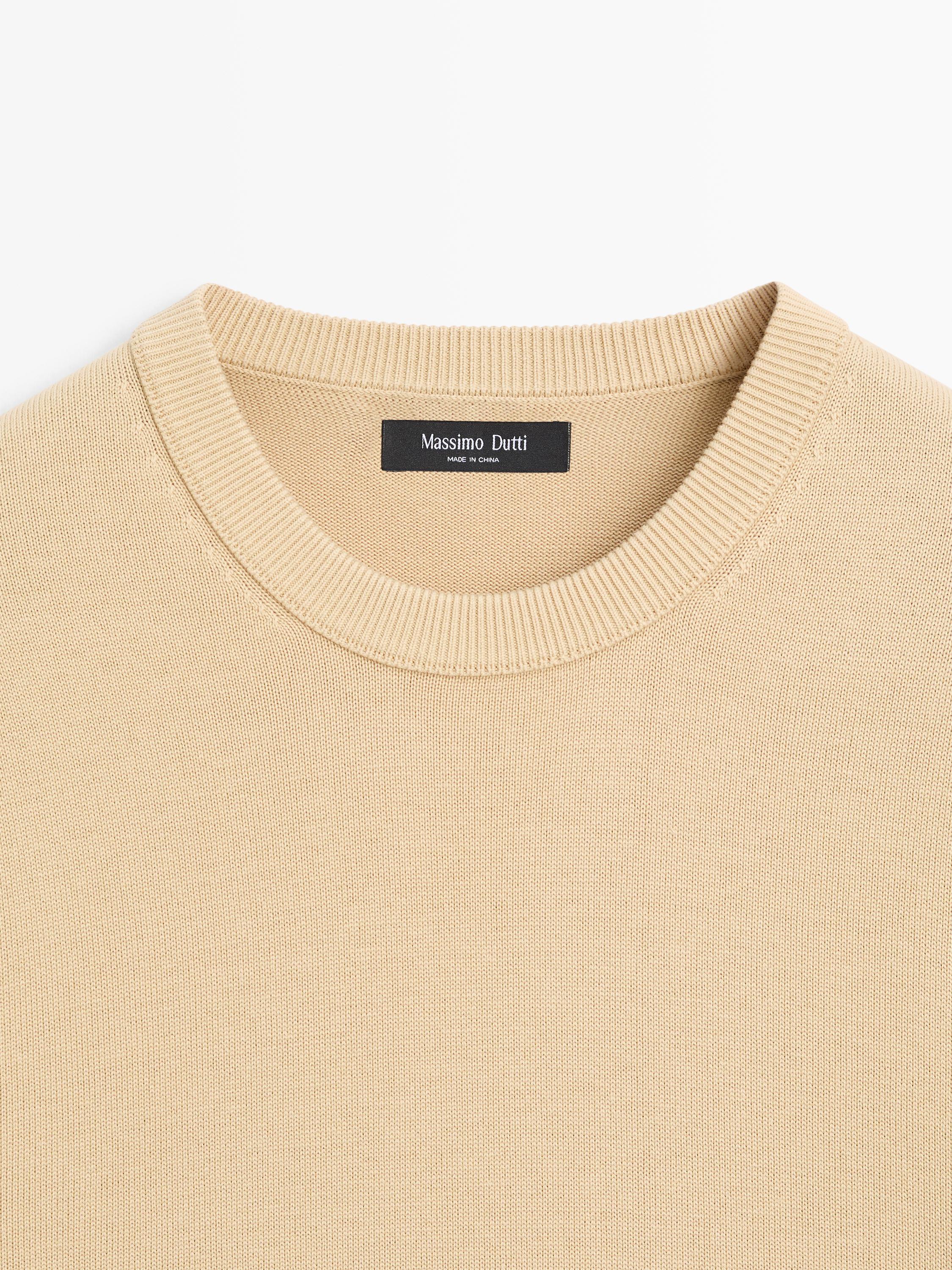 Pull maille en coton