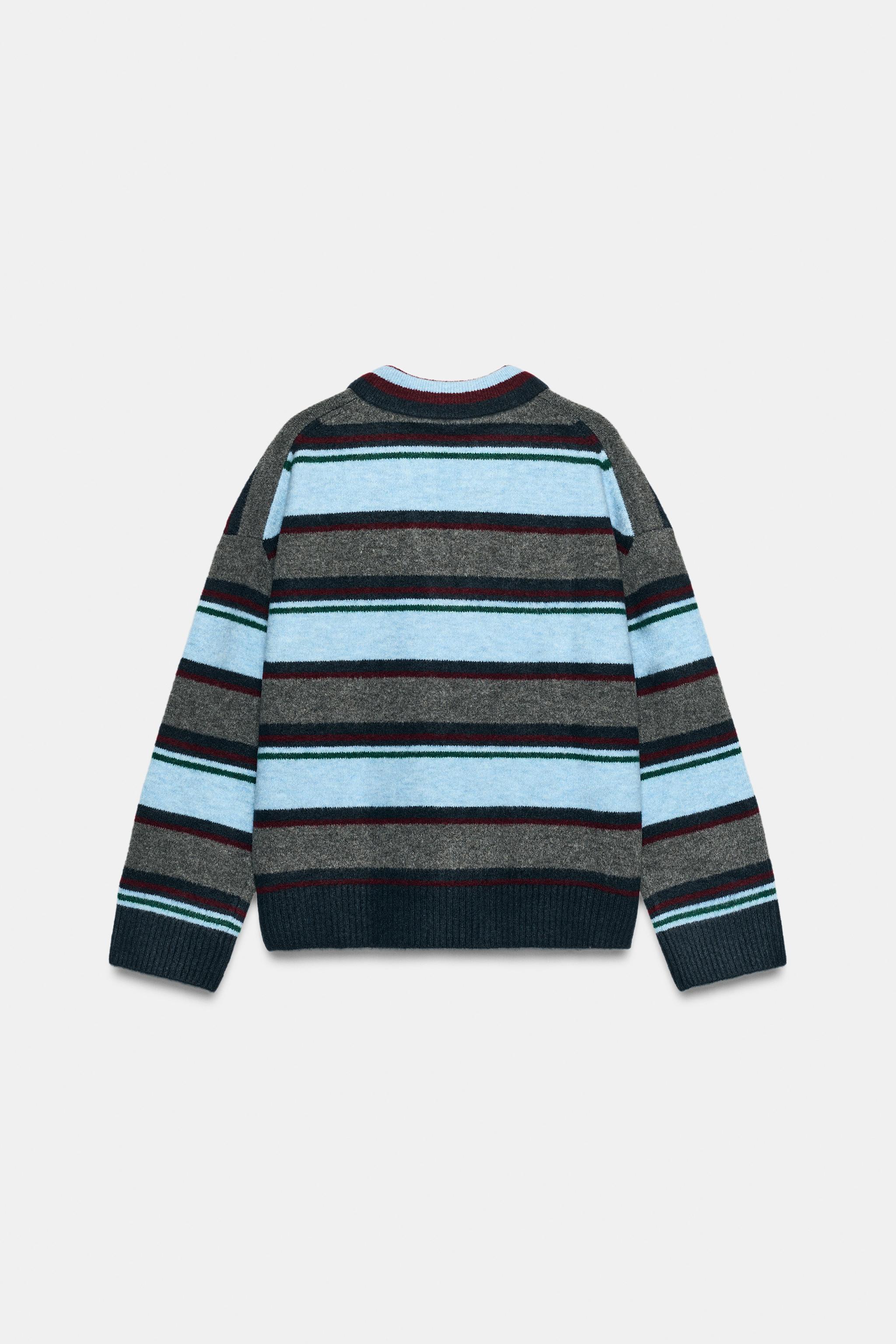 STRIPED KNIT POLO
