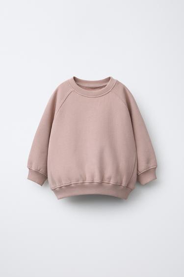 FLOCK LOGO SWEATSHIRT - Light pink by Zara