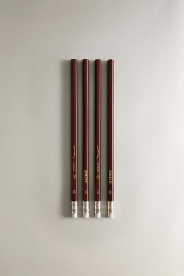 PENCILS (PACK OF 4) - Burgundy by Zara - Image 0