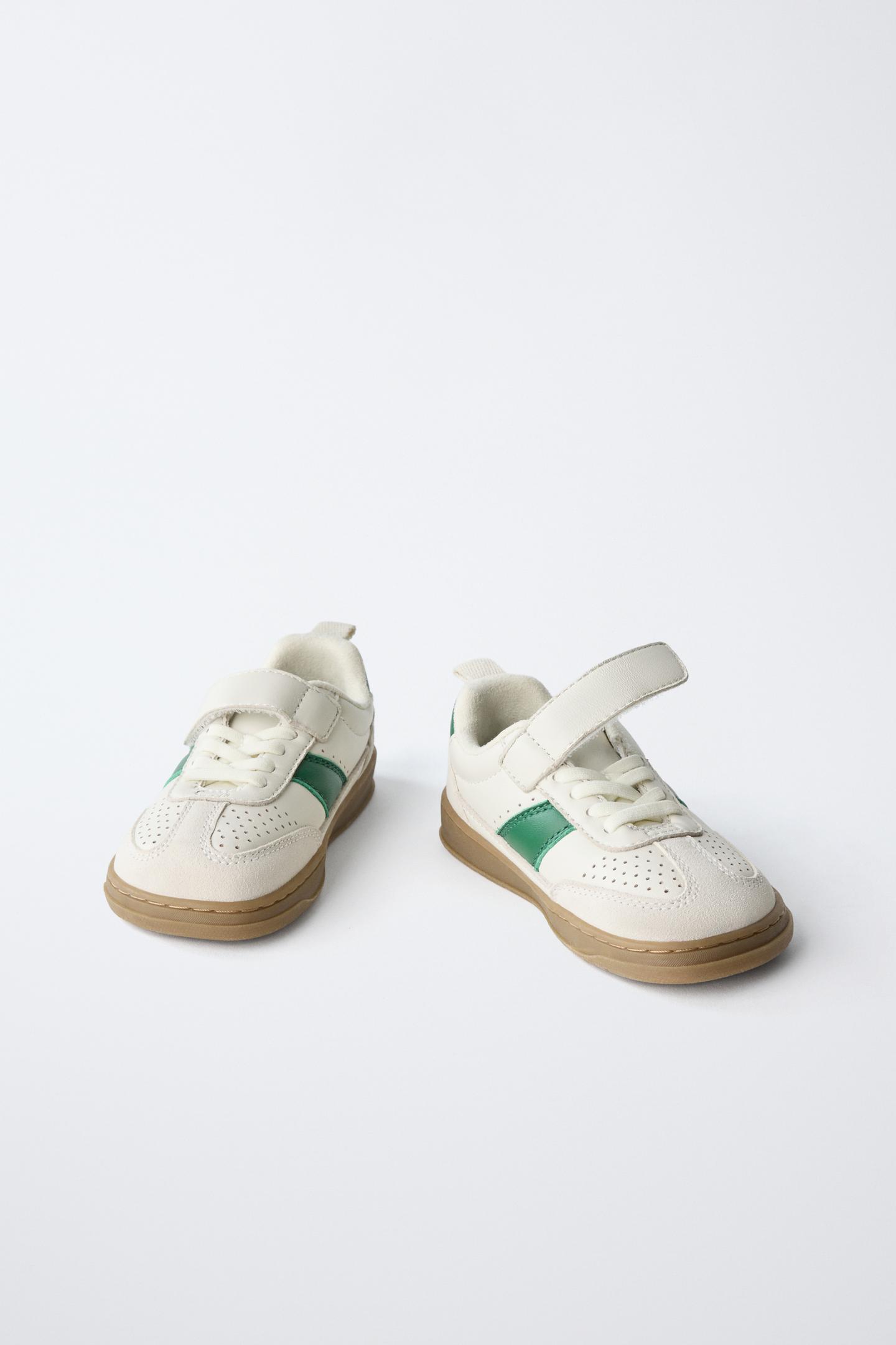 Детские кроссовки Zara Leather Barefoot, цвет: Белый — фото 6