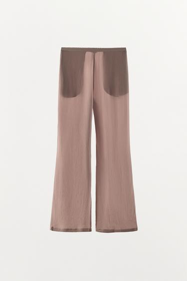 PANTALON 100% VISCOSE - Violets de Zara - Image 3