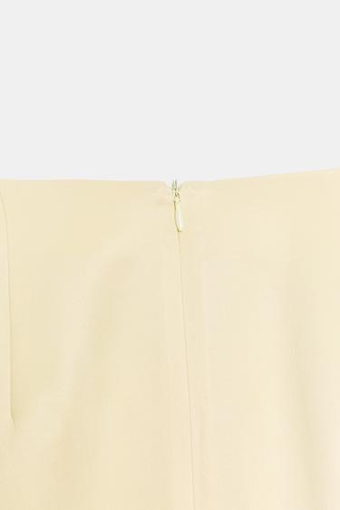 JUPE MIDI DROITE ZW COLLECTION - Écru de Zara - Image 7