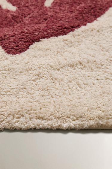 CHILDREN'S RACING CAR COTTON RUG - Red by Zara - Image 2