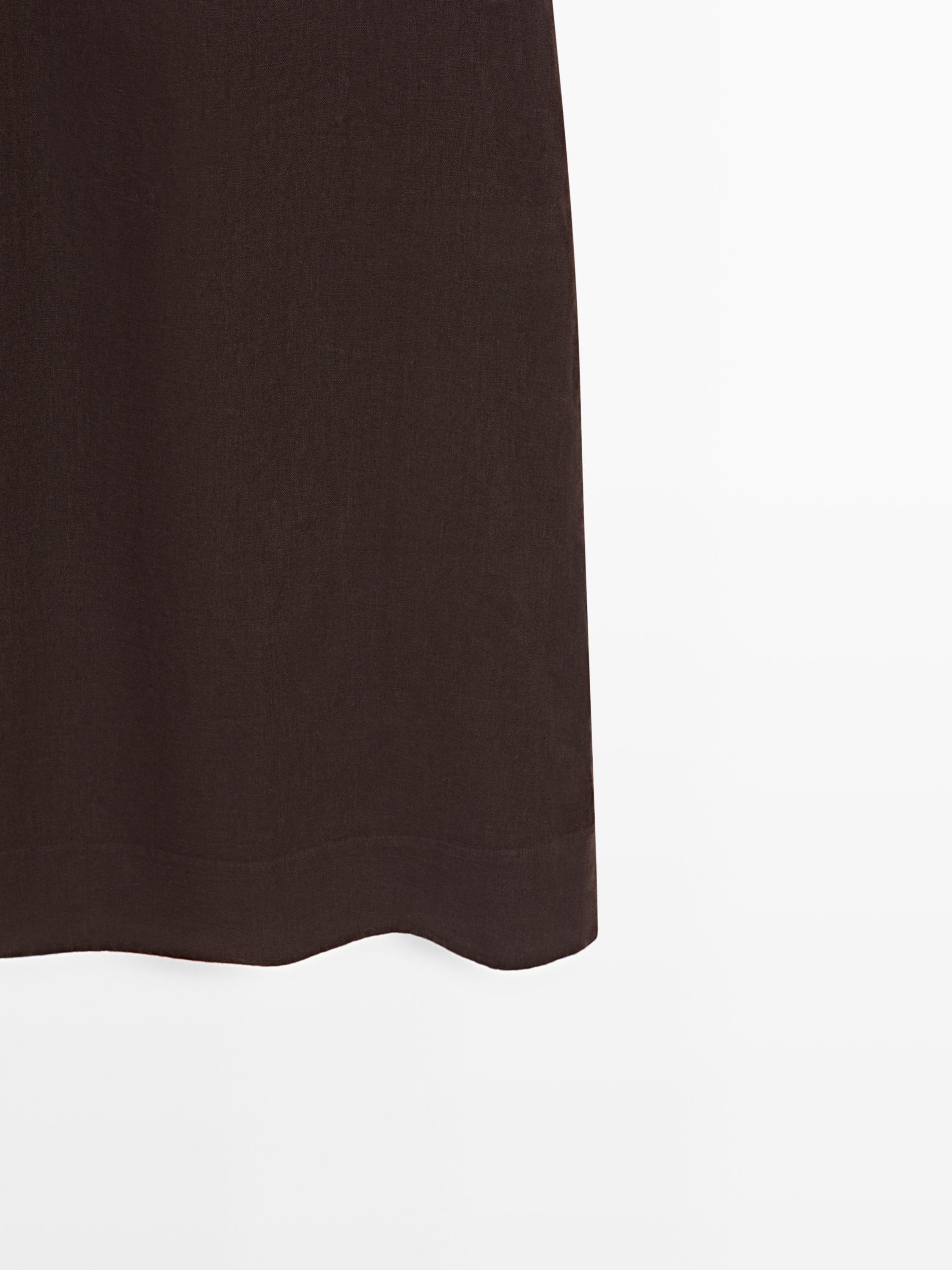 Linen halter midi dress