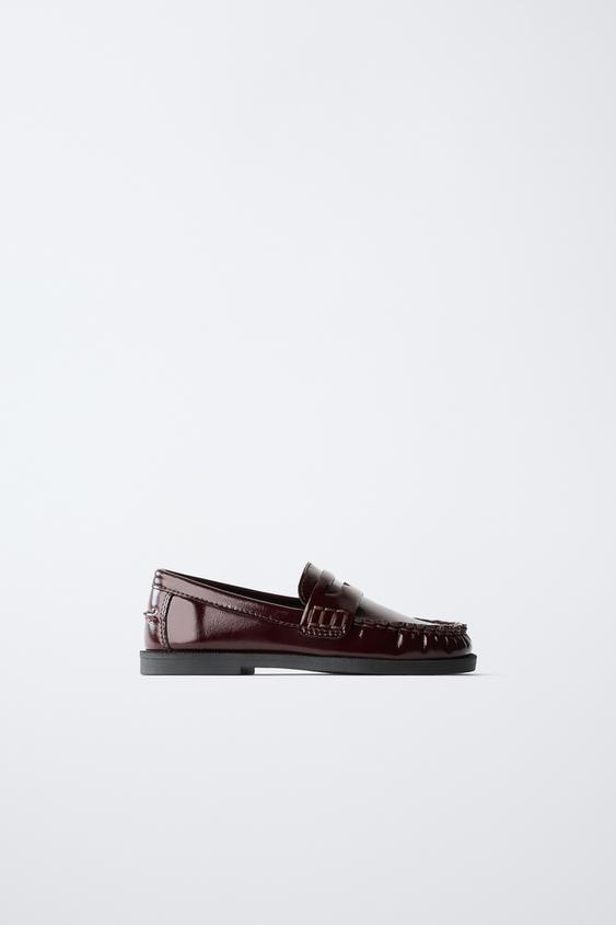 MOCASÍN CLÁSICO ANTIFAZ - Rojo Burdeos de Zara - Imagen 0