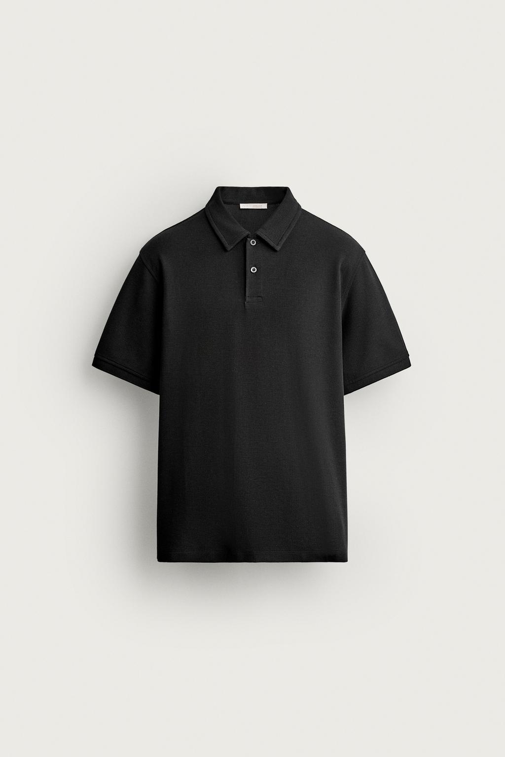 REGULAR FIT TEXTURED POLO SHIRT