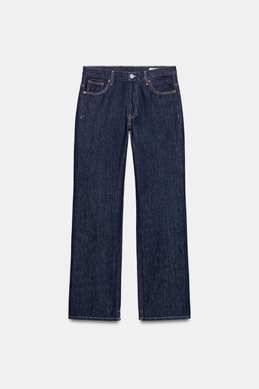 TRF LOW-RISE STRAIGHT JEANS - Blue by Zara