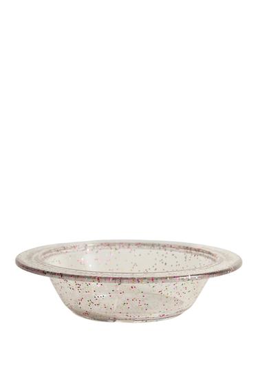 Zara KIDS' TRITAN™ GLITTER BOWL - Transparent