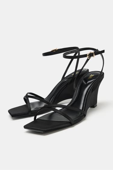WEDGE SANDALS - Black by Zara - Image 2