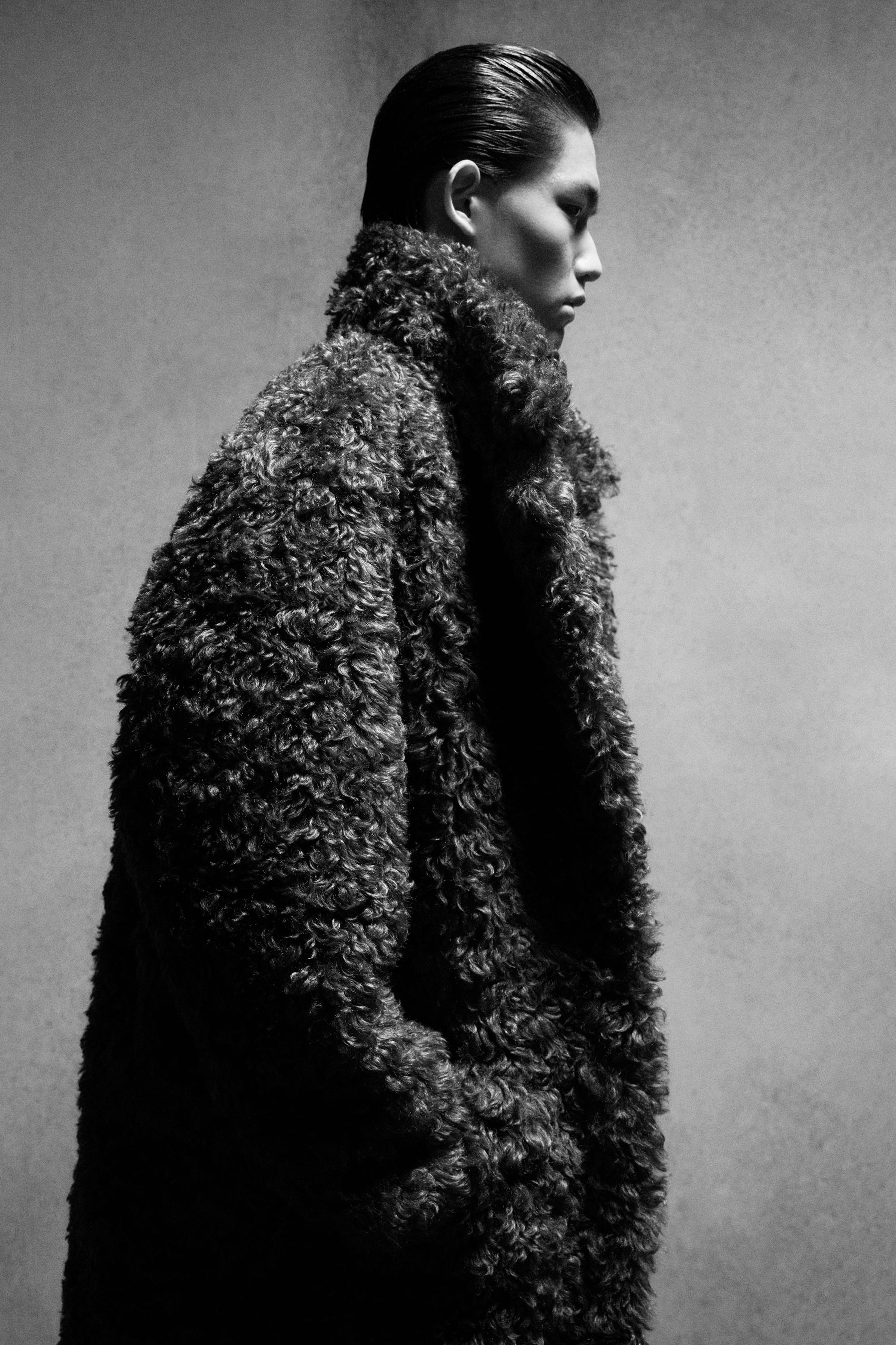 LUDOVIC DE SAINT SERNIN x ZARA DOUBLE-FACED FAUX LEATHER COAT