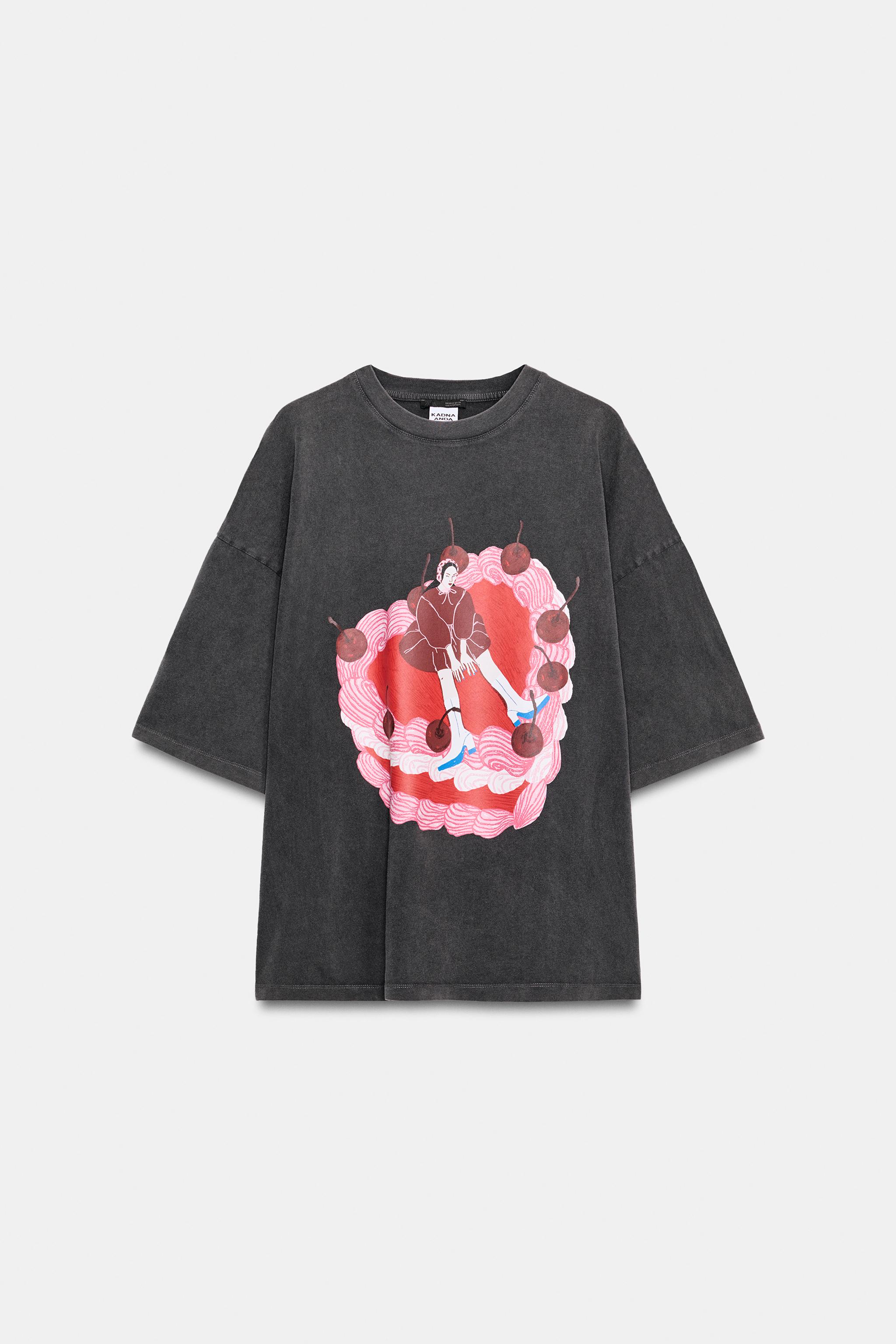 SOLUK EFEKTLİ KADNA ANDA T-SHIRT - Görsel 3