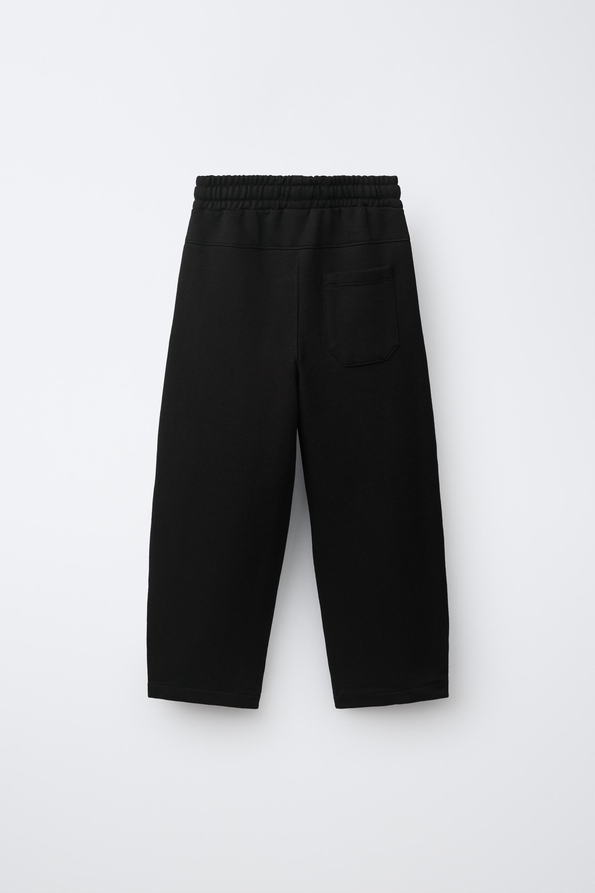 BARREL PLUSH PANTS — Black