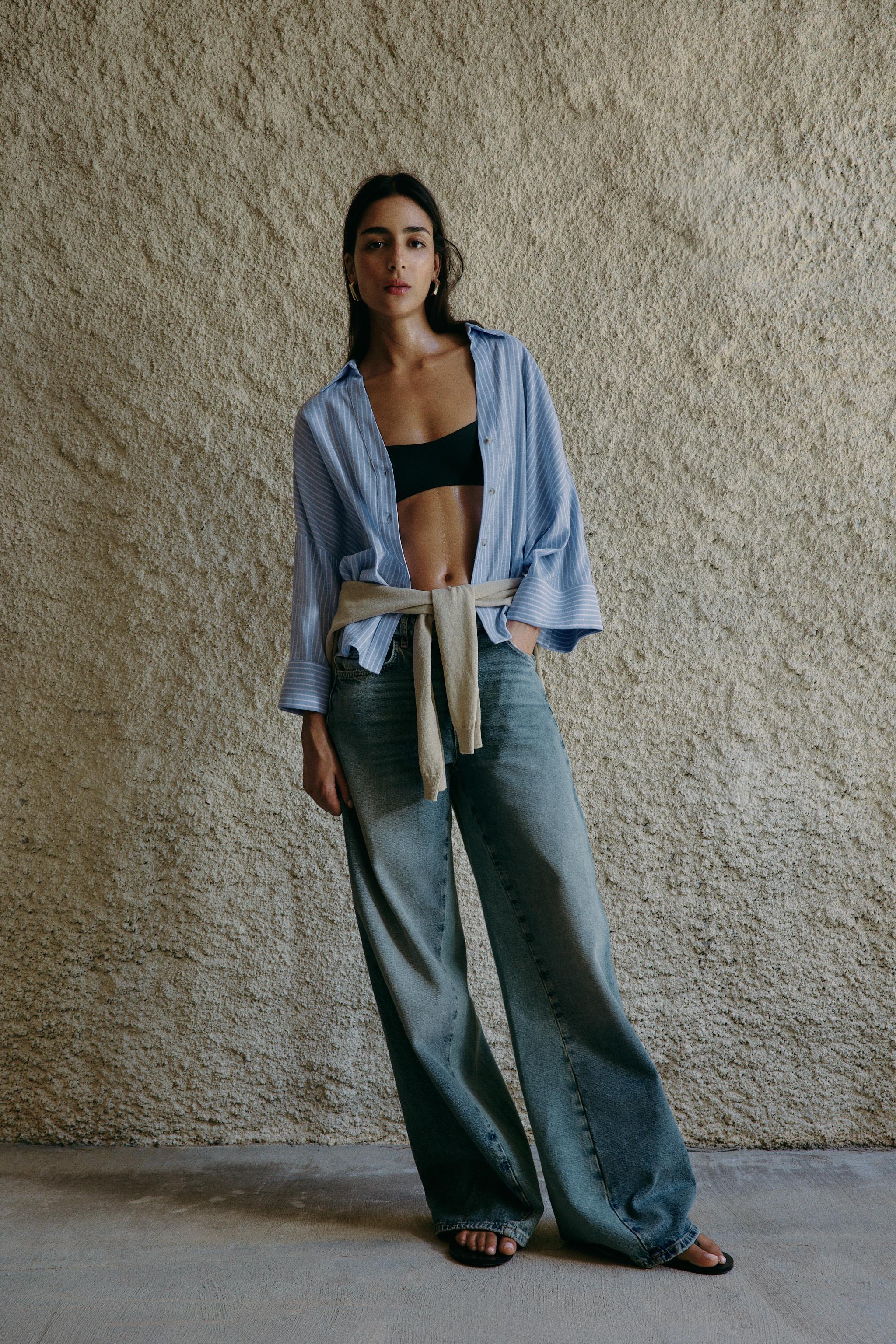 CARGO JEANS WITH POCKETS - Blue | ZARA United States
